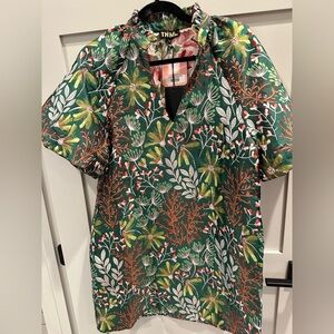 THML Green Floral Dress